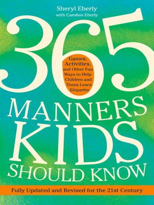 cover image of 365 Manners Kids Should Know